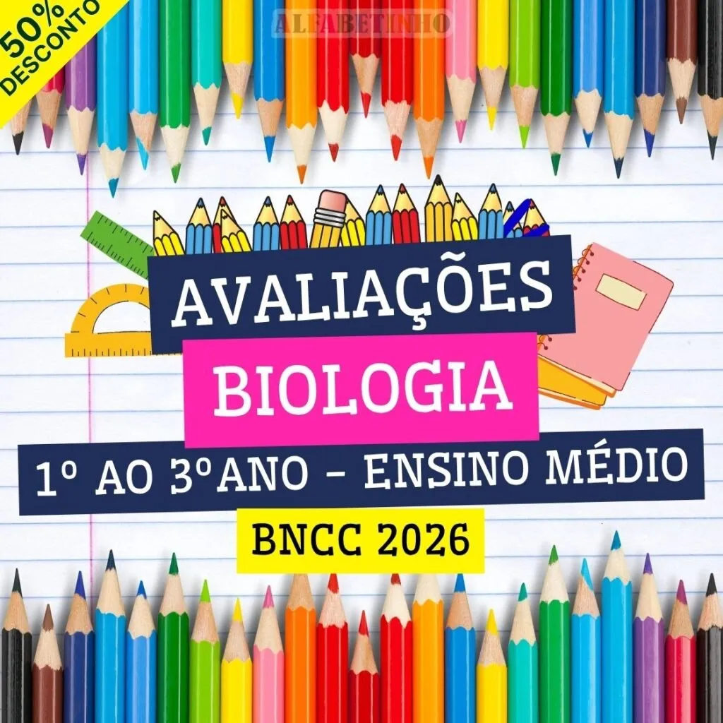 BIOLOGIA - AVALIAÇÕES - 1º AO 3º ANO - ENSINO MÉDIO - BNCC 2026