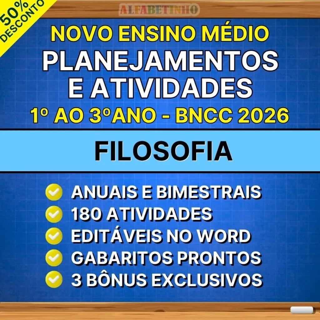Planejamentos e Atividades Filosofia Ensino Médio BNCC Atualizada