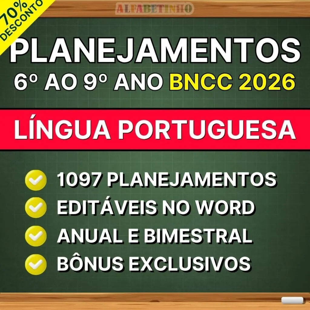 LÍNGUA PORTUGUESA - Planejamentos do 6º ao 9º ano - BNCC 2026