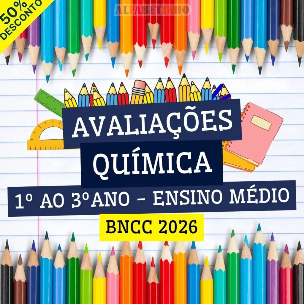 QUÍMICA - AVALIAÇÕES - 1º AO 3º ANO - ENSINO MÉDIO - BNCC 2026